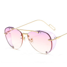 2020 New Steam Punk Sunglasses Men Vintage Gradient Sun glasses Candy Color  Shades Sunglasses